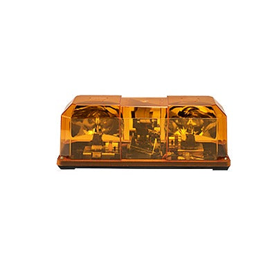 FEDERAL SIGNAL - Barra de luces 15" con 1 par de lámparas giratorias 95 rpm, 80,000 candelas por destello y montaje permanente, color ámbar