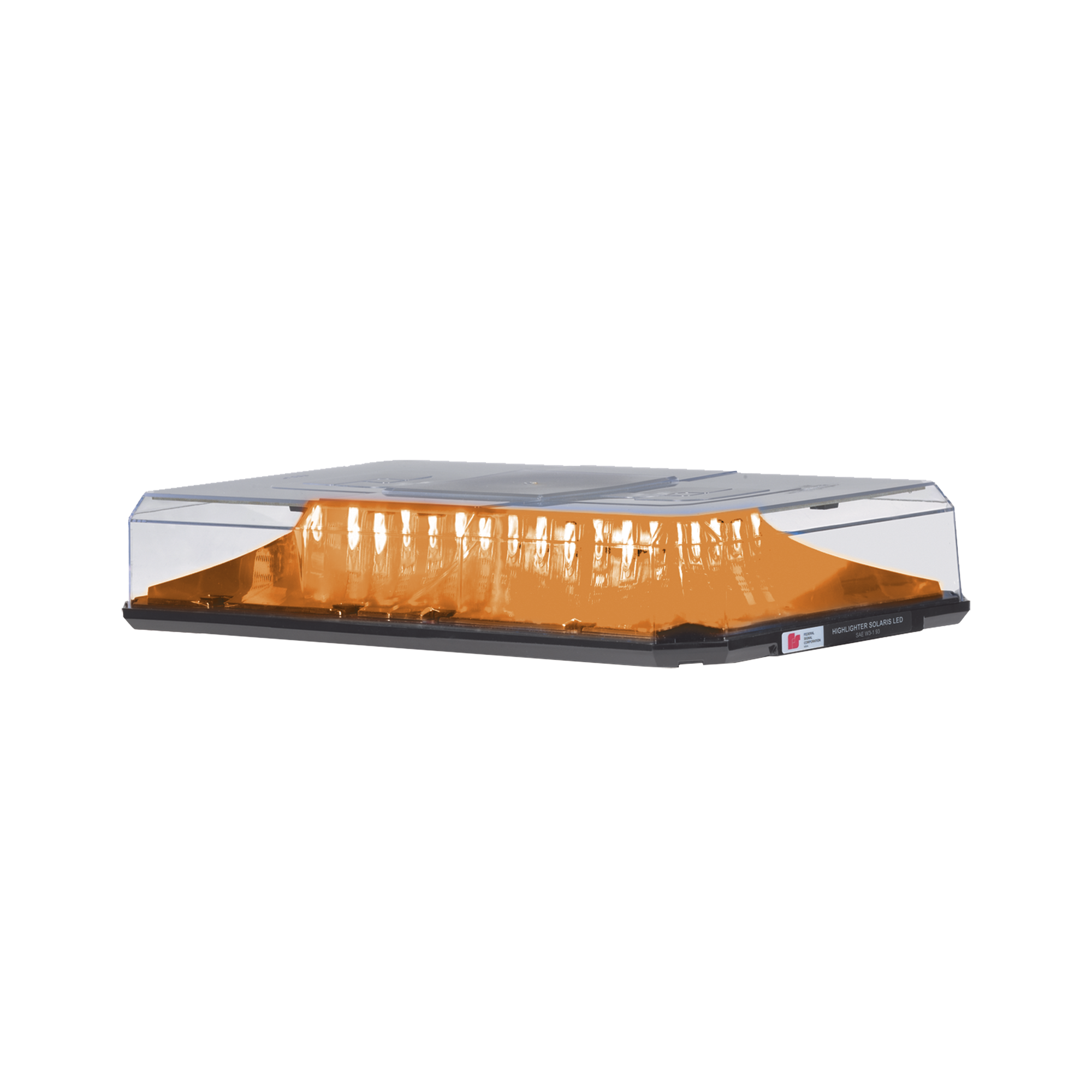 FEDERAL SIGNAL - Mini barra de 15 pulgadas de luces HighLighter LED, color Ámbar, Montaje Permanente, Ideal para Seguridad Privada