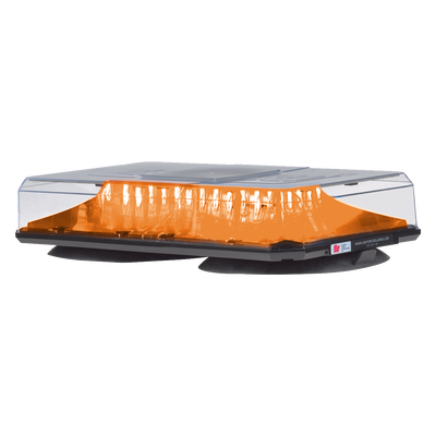 FEDERAL SIGNAL - Mini barra de luces Highlighter LED, color Ámbar, Montaje de Succión e Imán, Ideal para Seguridad Privada