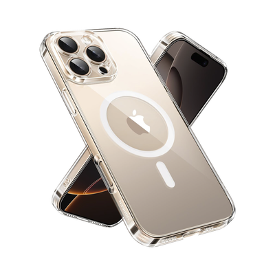 UGREEN - Funda protectora magnética transparente UGREEN Classy para iPhone 16 Pro (transparente)