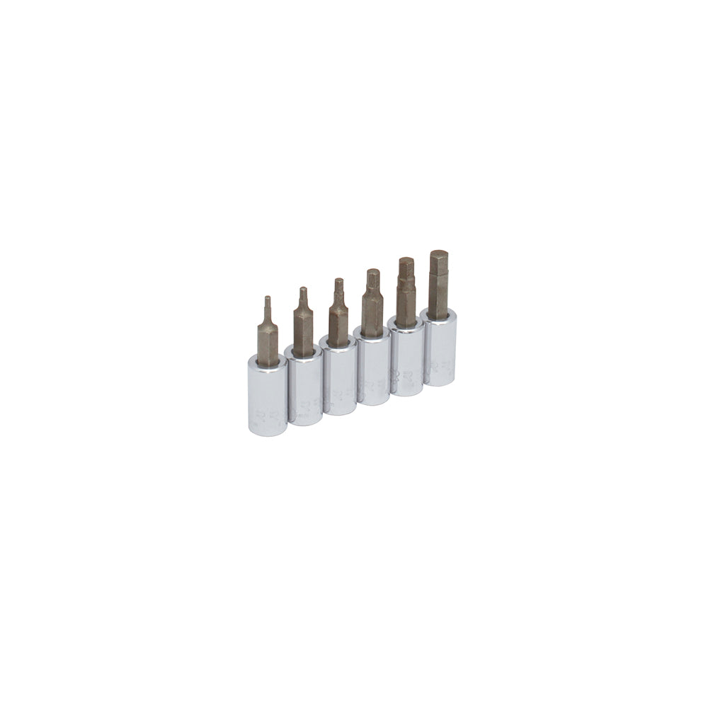 Jgo dados hex 1/4 in mm 6pz