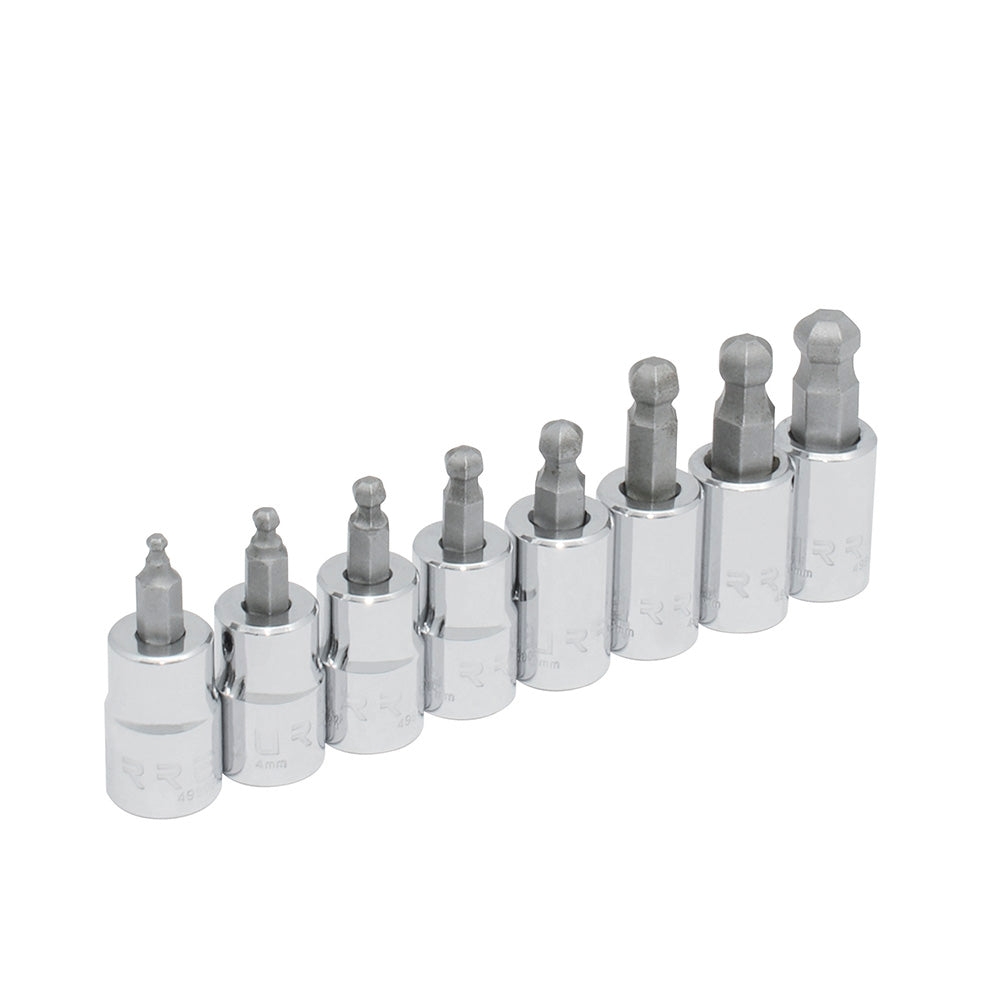 Jgo dados hex bola 3/8 in mm 8pz