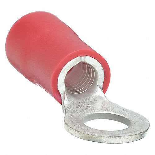PANDUIT - Terminal de Anillo Aislada en Vinil Calibre 8 AWG Perno 1/4", Bolsa c/25 pzas.