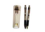 ZEBRA - Juego Boligrafo Lapicero Zebra 5000 MetalicoO Negro C/2Piezas