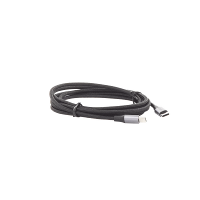 UGREEN - Cable USB-C a USB-C | 2 Metros (6.56 Pies) | Transferencia de Datos de 480 Mbps | Carga Rápida de Hasta 60W | QC 4.0/3.0/2.0 | PD3.0 | FPC | AFC | Protección Integrada | Caja de Aluminio | Nylon Trenzado | Color Negro