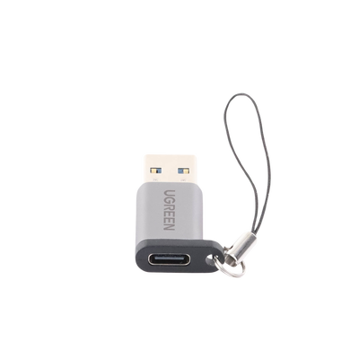 UGREEN - Adaptador USB 3.0 Macho a USB-C 3.1 Tipo C Hembra |Carga y Sincronización de Datos | Admite Corriente de 3A | Transferencia de hasta 5 Gbps | Amplia Compatibilidad | Chip VL160 | Caja de Aluminio | Color Gris