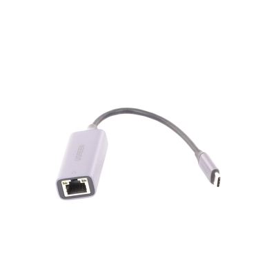 UGREEN - Adaptador de Red USB-C 3.1 (5 Gbps) a RJ45 | Thunderbolt 3 | Admite 10/100/1000 Mbps |  Chip Inteligente | Amplia Compatibilidad | Caja de Aluminio | Longitud del cable 10 cm.