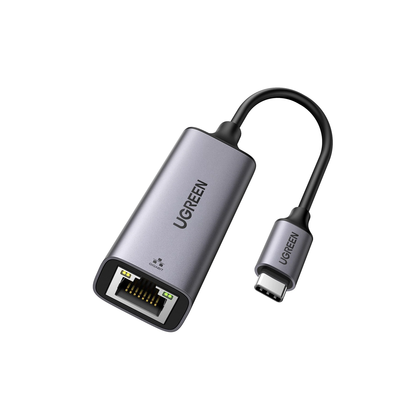 UGREEN - Adaptador de Red USB-C 3.1 (5 Gbps) a RJ45 | Thunderbolt 3 | Admite 10/100/1000 Mbps |  Chip Inteligente | Amplia Compatibilidad | Caja de Aluminio | Longitud del cable 10 cm.