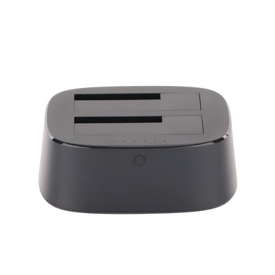 UGREEN - Base USB 3.0 para Disco Duro de Doble Bahía | Soporta Discos SATA de 2.5' & 3.5´ | Soporta discos de 12TB | Compatible con UASP, SATA 3.0 | Con adaptador de corriente 12V3A | Cable USB 1M | Alta Velocidad | Modo Clonación.