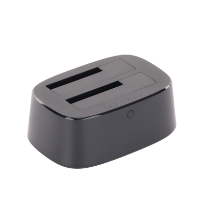 UGREEN - Base USB 3.0 para Disco Duro de Doble Bahía | Soporta Discos SATA de 2.5' & 3.5´ | Soporta discos de 12TB | Compatible con UASP, SATA 3.0 | Con adaptador de corriente 12V3A | Cable USB 1M | Alta Velocidad | Modo Clonación.