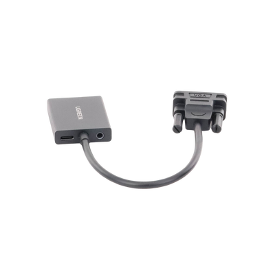UGREEN - VGA Macho / Salida: HDMI Hembra / Resolución de 1080P@60Hz / Puerto Estéreo de 3.5 mm / Plug and Play, Sin Controlador / Longitud del Cable 15 cm (5.91 Pulgadas). / Incluye Cable de Alimentación USB / Incluye Cable de Audio de 3.5mm.