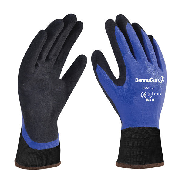 Guante Poliester Rec Nitrilo Azul