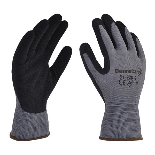 Guante Poliester Gris Rec Nitrilo Negro