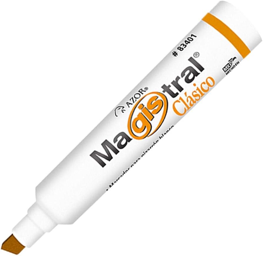 MAGISTRAL - Marcador Magistral 83406 Color Naranja para Pizarrón C/12
