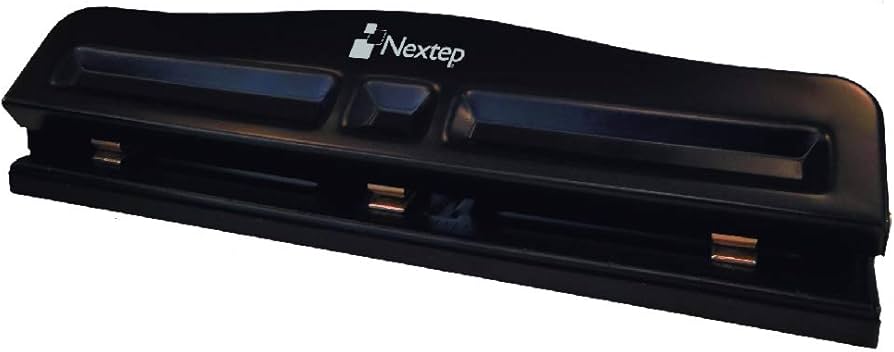 NEXTEP SOLUCIONES - Bundle Perforadora Nextep 3 Orificios Ajustable 10 Hojas Cont. 2 Piezas