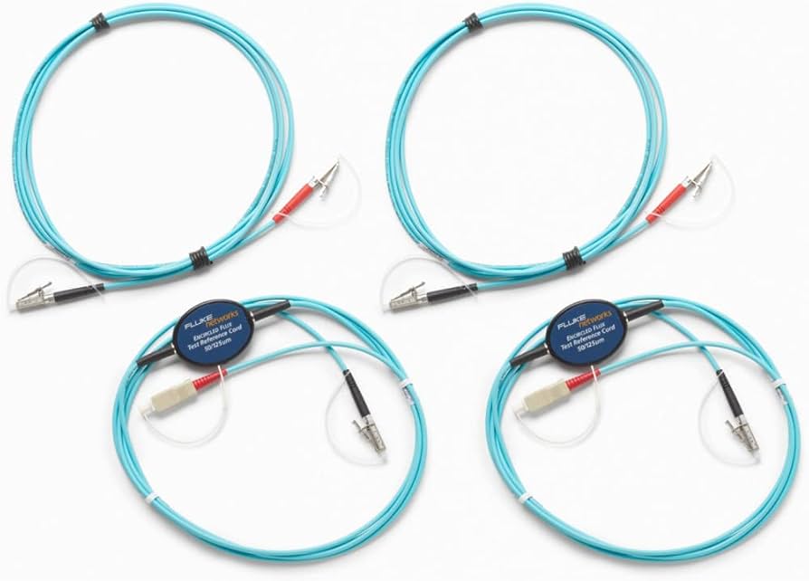 FLUKE NETWORKS - Kit de Cables de Referencia Multimodo, Con Conectores SC 50um, Para CertiFiber Pro, 2 Metros (6.56 Pies)