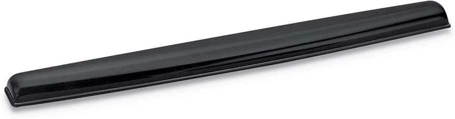 FELLOWES - Reposa Muñecas Fellowes para Teclado de Gel Crystal Color Negro