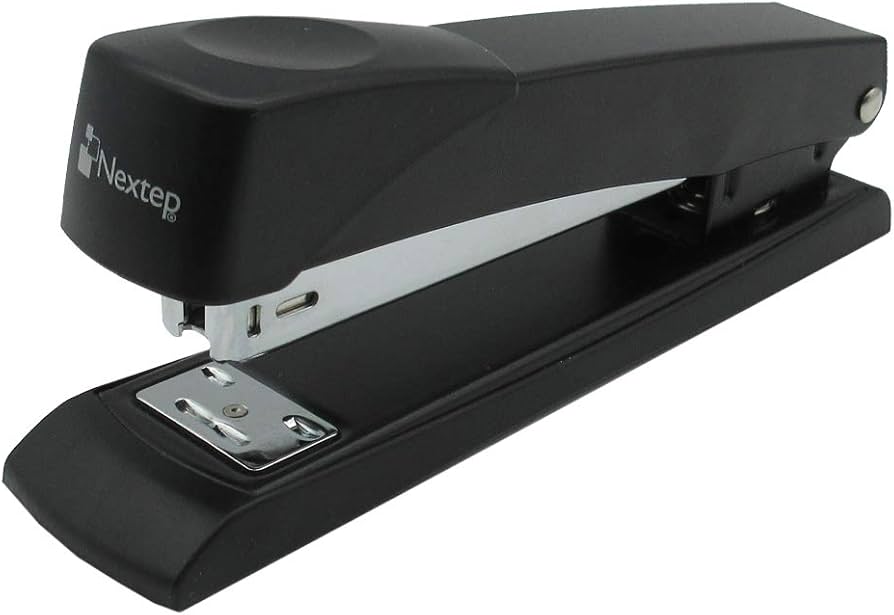 NEXTEP SOLUCIONES - Bundle Engrapadora de Golpe Nextep Metalica Tita Completa para 40Hojas Cont. 12 Piezas