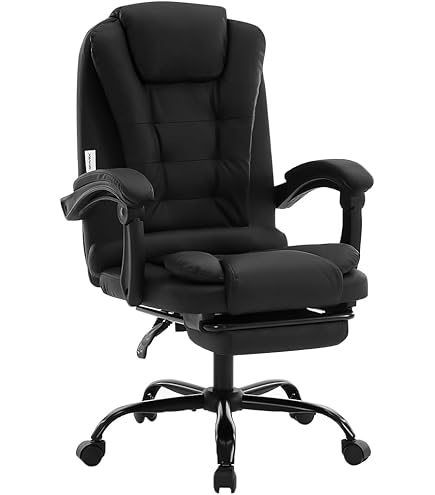 NEXTEP SOLUCIONES - Silla Ejecutiva Nextep Altura Ajustable Reclinable Polipiel/Base Giratoria