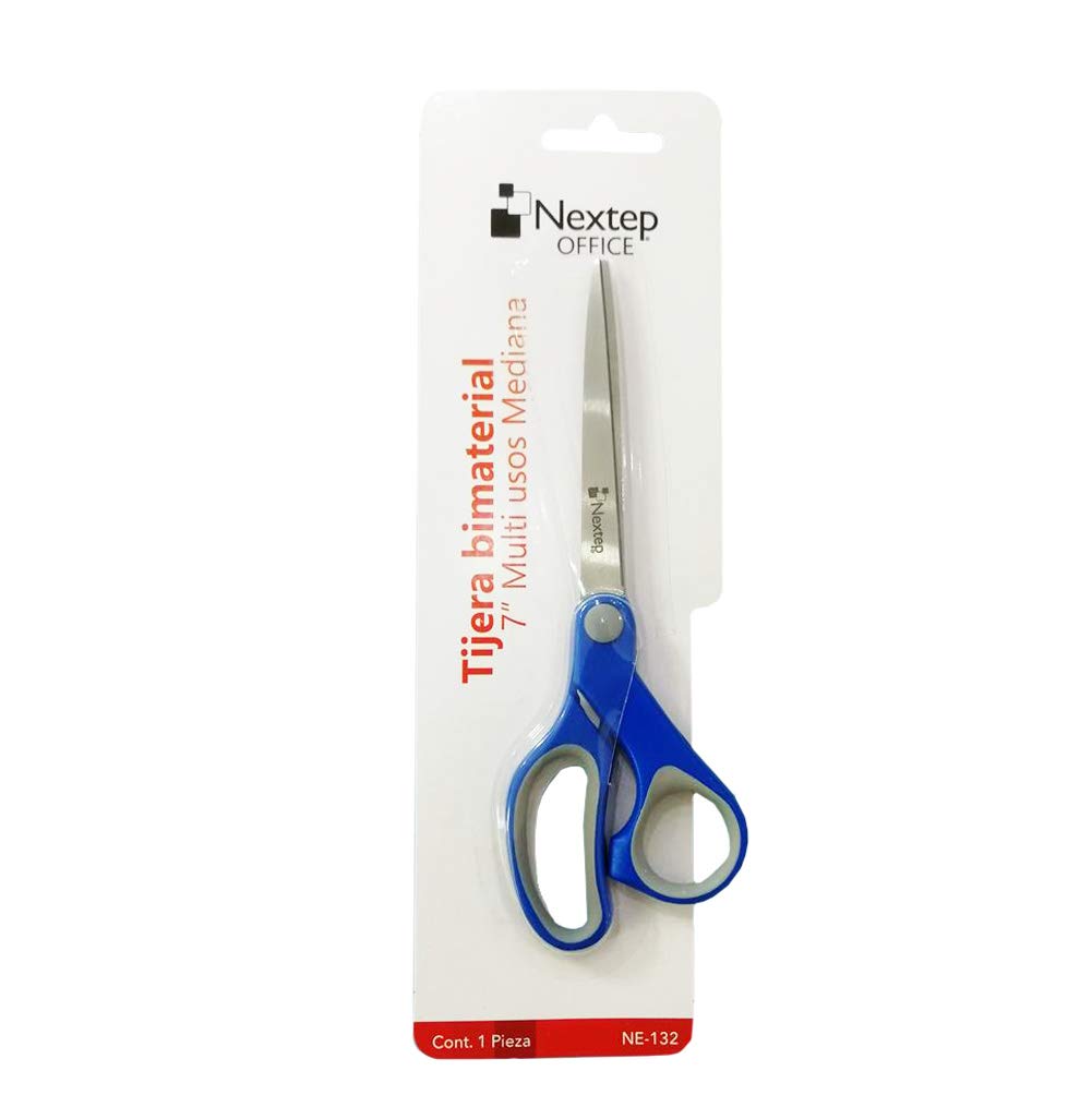 NEXTEP SOLUCIONES - Bundle Tijera Nextep Bimaterial 7" Multiusos Mediana Cont. 6 Piezas
