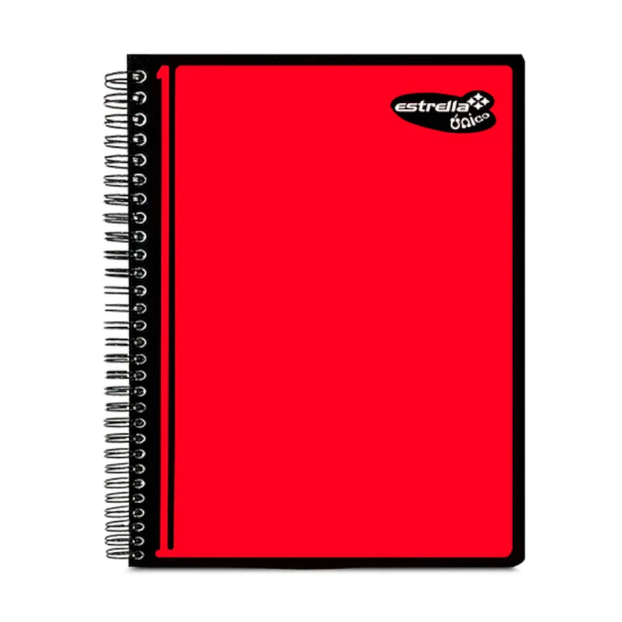 ESTRELLA - Libreta Profesional Estrella Pasta Semi RÍgida C5 Cuadro Chico 100 Hojas