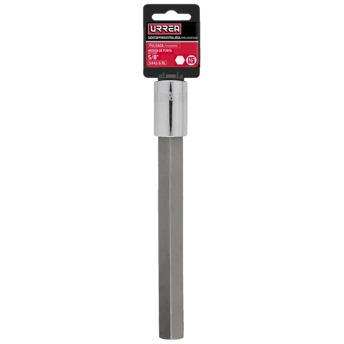 Dado con punta hexagonal en pulgadas cuadro de 1/2", en pulgadas, 5/8"