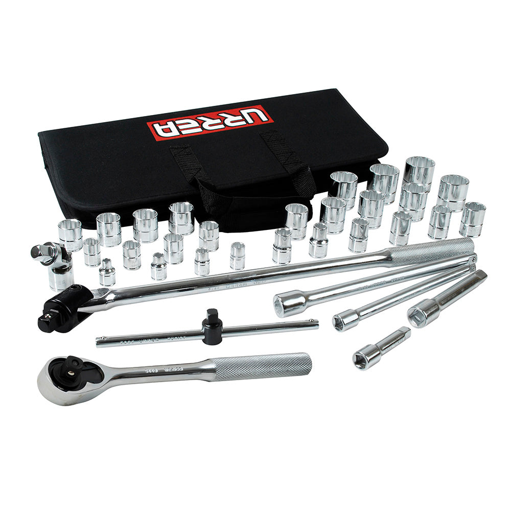 Jgo dados acc 3/8-1/2 35pz
