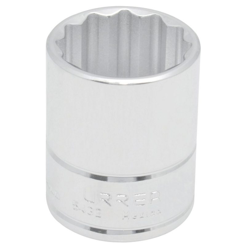Dado cuadro de 1/2", 12 puntas, en pulgadas, 31/32"