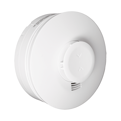 HONEYWELL HOME RESIDEO - Detector Inalámbrico de Humo y Calor 5800SMOKEV / 3V Litio / Detección Fotoelectrica Multicriterio / Temperatura Fija 135°F / Alerta Baja Temperatura 41°F / RF 345 MHz / Sonido 85 dBA / Compatible con Sistemas Resideo