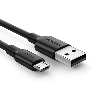 UGREEN - Cable USB-A a Micro USB / 2 Metros (6.56 Pies) / Carga Rápida 18W / USB 2.0 480Mbps / 5,000 Flexiones / Conectores Niquelados