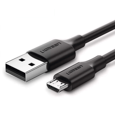 UGREEN - Cable USB-A a Micro USB | 2 Metros (6.56 Pies) | Tecnología de Carga Rápida Qualcomm / QC 3.0/2.0 | Recarga hasta 18W | Transmisión de Datos hasta 480Mbps | Tecnología de Carga Segura | Hasta 5,000 Flexiones | ABS y PVC de Alta Duración