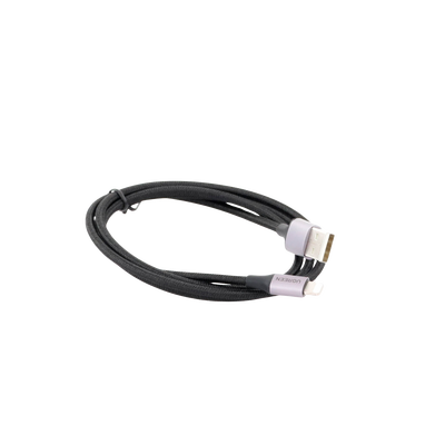 UGREEN - Cable USB-A a Lightning | 1 Metro (3.28 Pies) | Certificado MFi | Carga Rápida 5V/2.4 A | 480 Mbps | Conector C94 | Adecuado para iPhone, iPad y iPod | Protección Integrada | Caja de Aluminio | Nylon Trenzado | Color Negro
