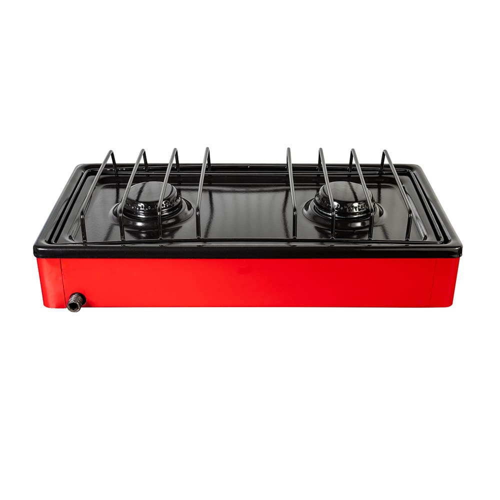 IUSA - Parrilla de gas con 2 quemadores iusa color rojo