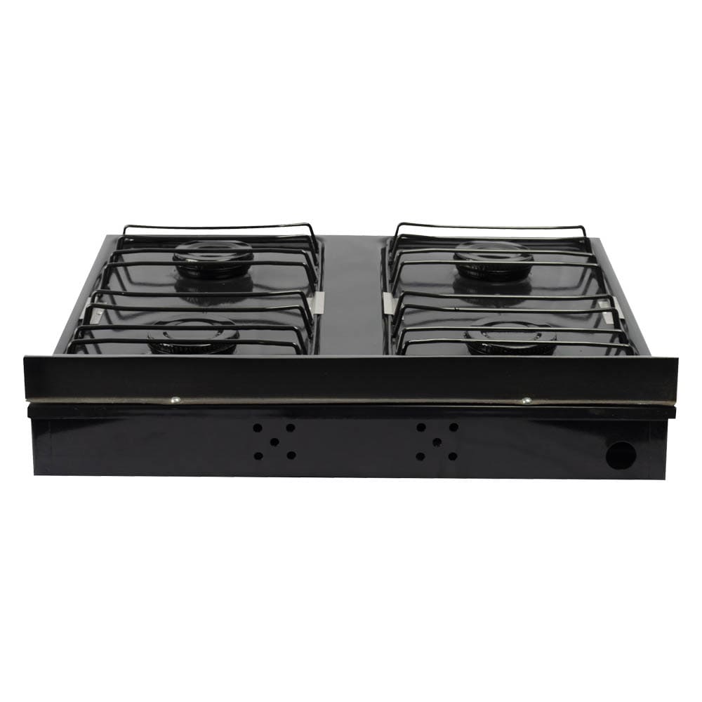 IUSA - Parrilla de gas con 4 quemadores iusa color negro