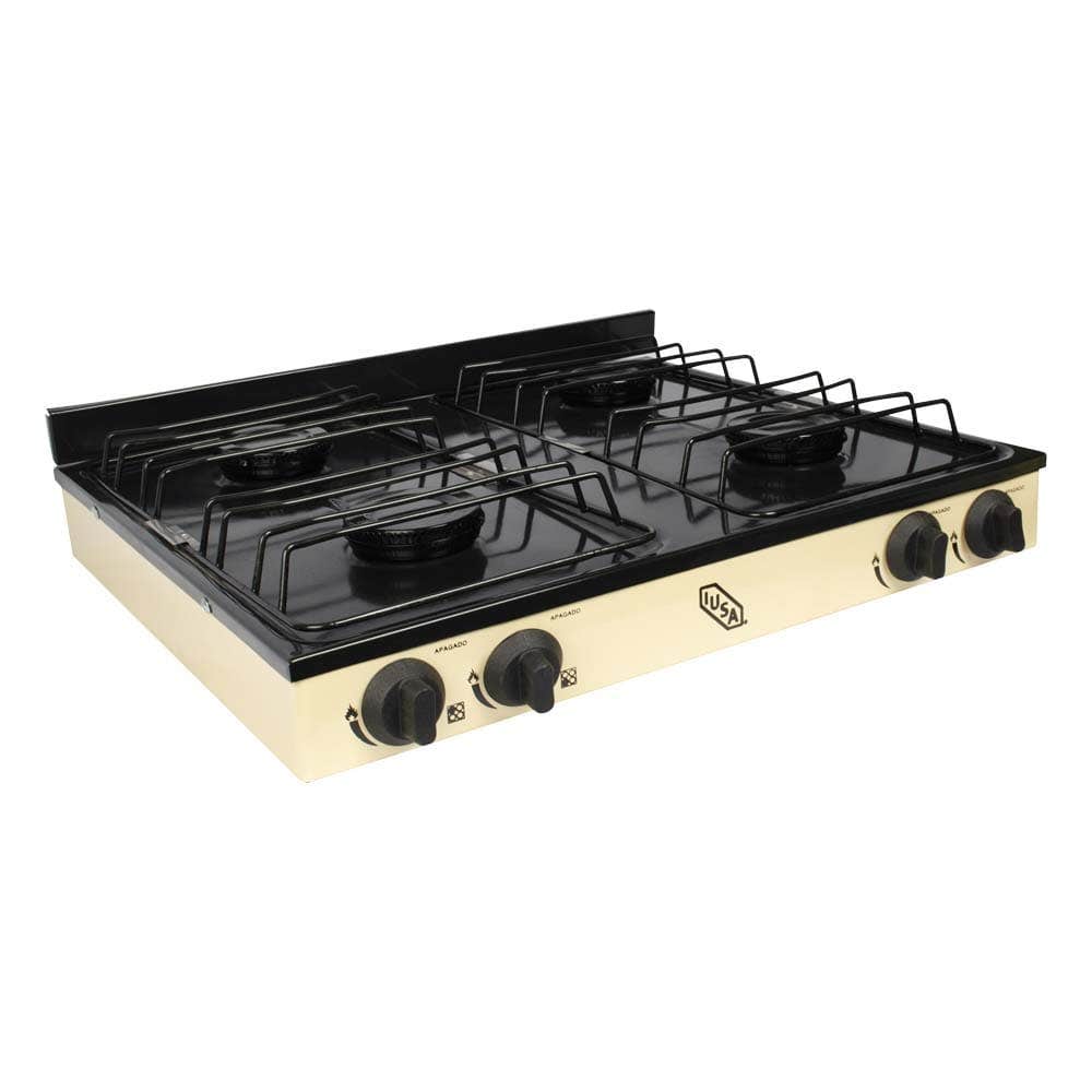 IUSA - Parrilla de gas con 4 quemadores IUSA color avena