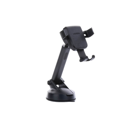 UGREEN - Soporte de Celular para Automóvil con Ventosa / Diseño de Sujecion en Triangulo / Ajustable 270° / Rotable / Estirable / Amplia Compatibilidad con dispositivos de 4'' a 7'' / Color Negro
