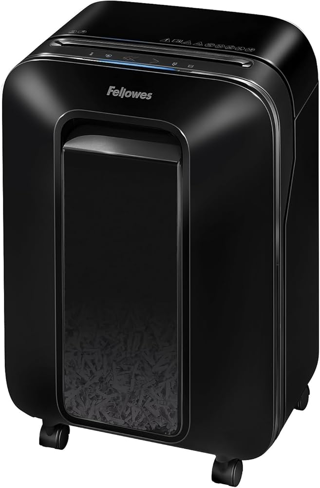 FELLOWES - Trituradora Fellowes Powershred LX170 Corte Cruzado 12 Hojas 5.8 Galones Color Negro