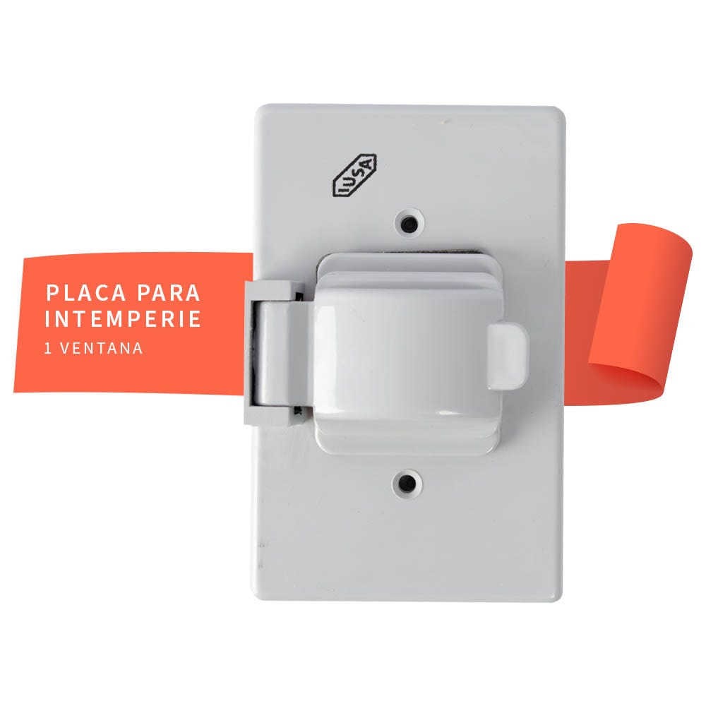 IUSA - Placa para intemperie de 1 ventana