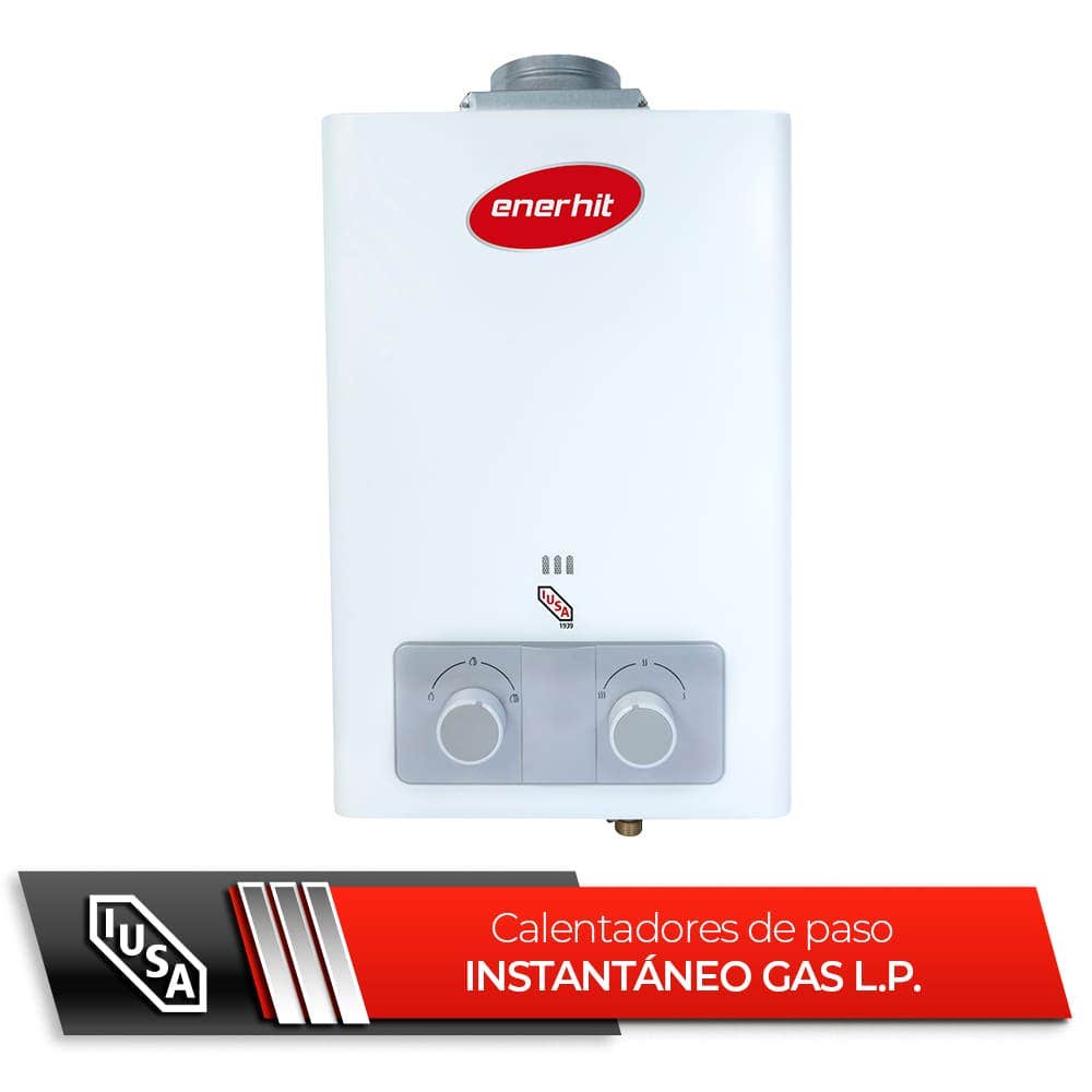 IUSA - Calentador instantáneo enerhit, 6 l para gas L.P.