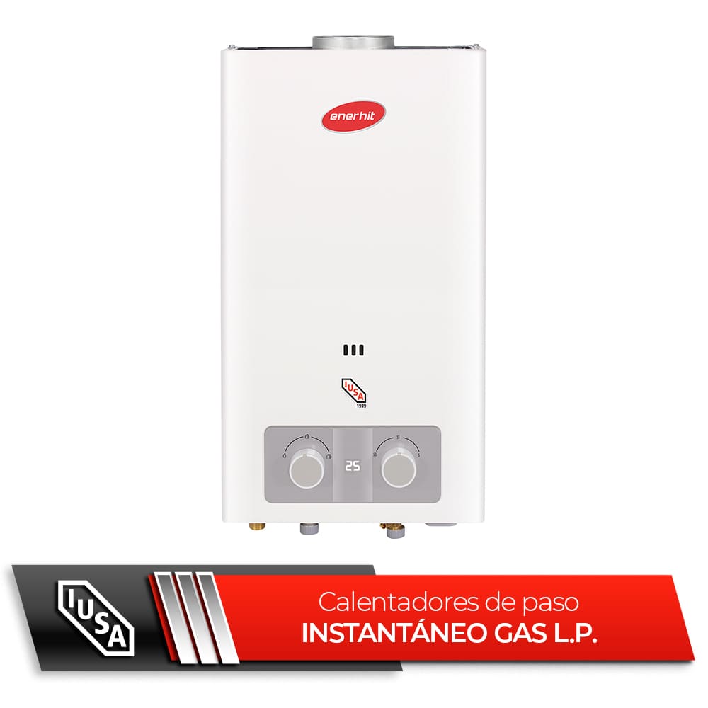IUSA - Calentador instantáneo Enerhit 9 L para gas L.P.