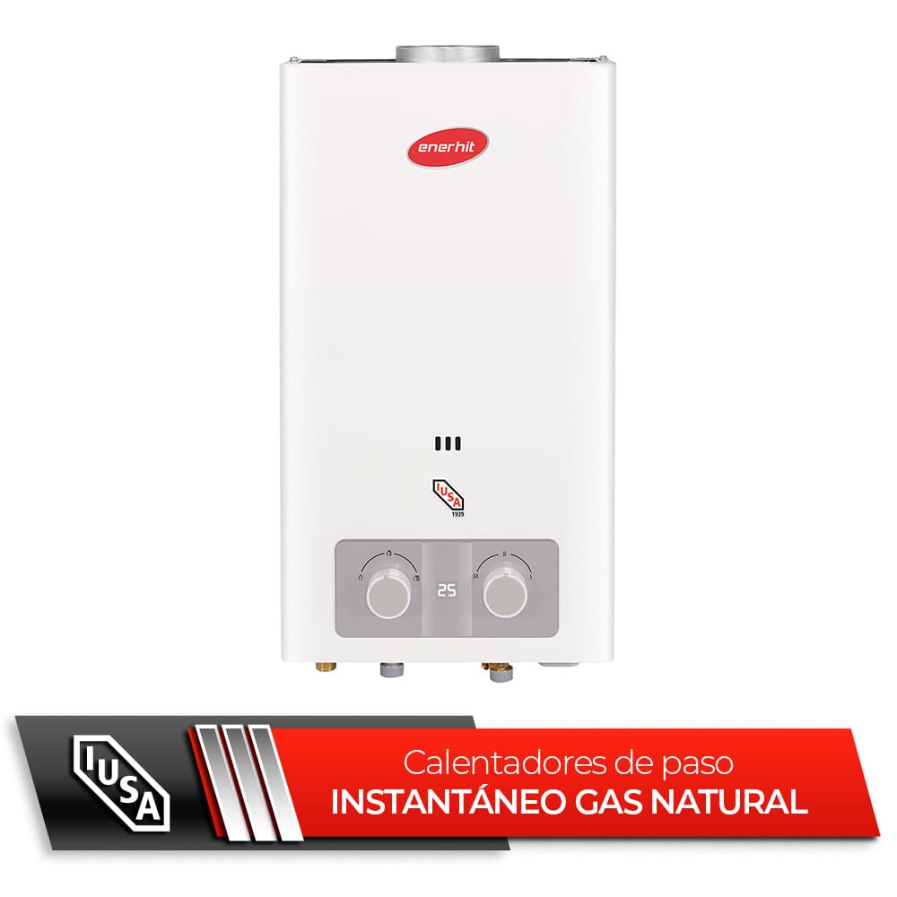 IUSA - Calentador de agua instantáneo Enerhit 12 L para gas Natural