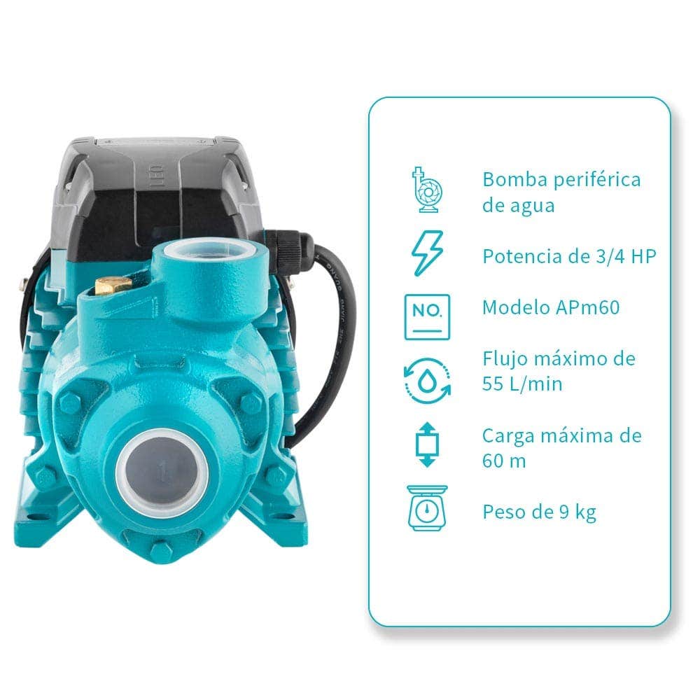 IUSA - Bomba periférica 3/4 hp iusa