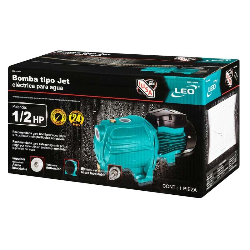 IUSA - Bomba jet hierro fundido 1 HP entrada/salida 1"