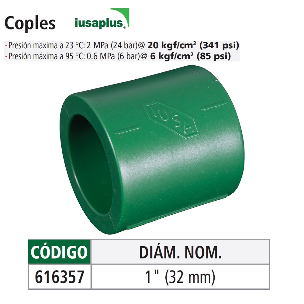 IUSA - Cople de ppr 32 mm