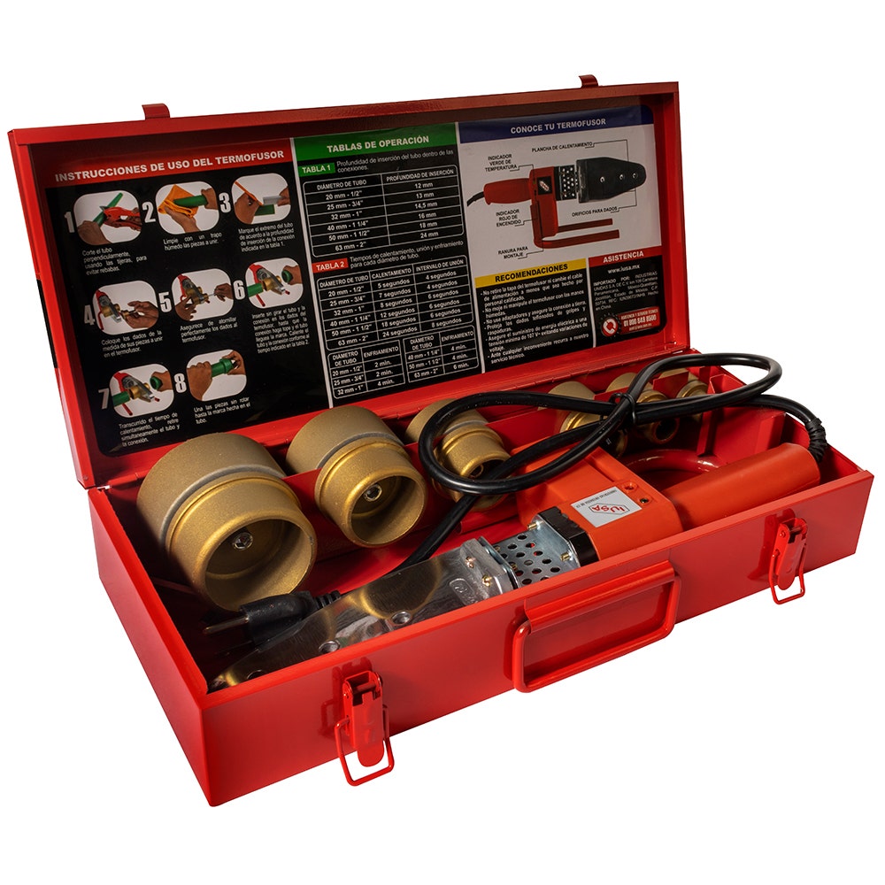 IUSA - kit de termofusión completo iusaplus 800 w 120 v