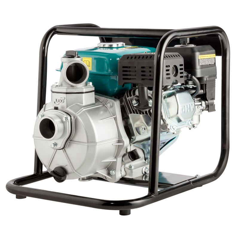 IUSA - Motobomba a gasolina 6.5 HP, 2” entrada/salida, IUSA