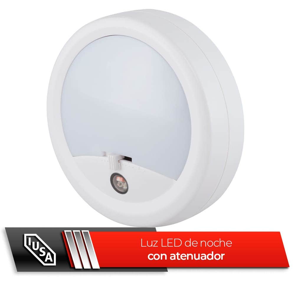 IUSA - Luz de Noche LED Con Atenuador y Fotocelda, IUSA