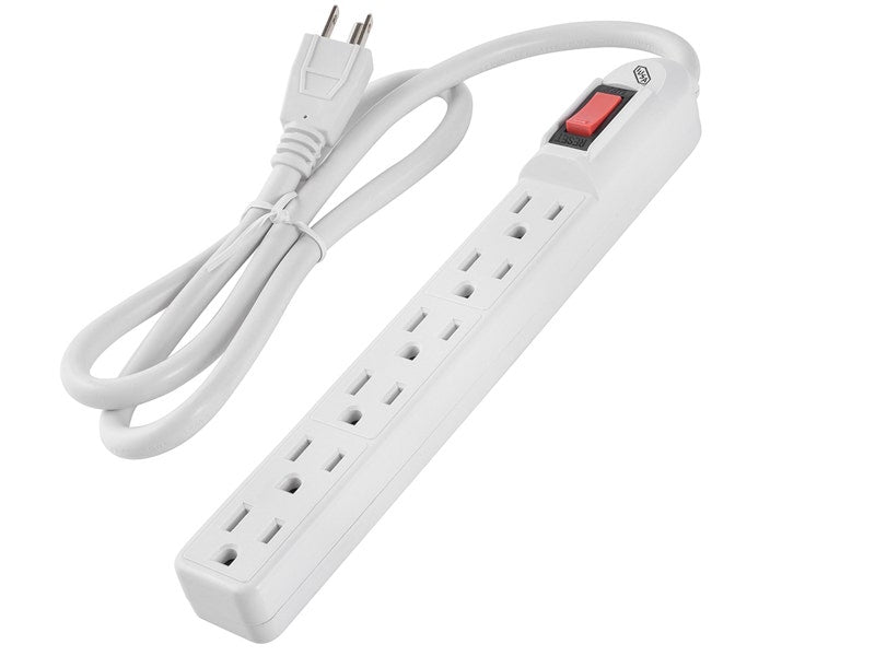IUSA - Multicontacto con 6 entradas cable 41cm