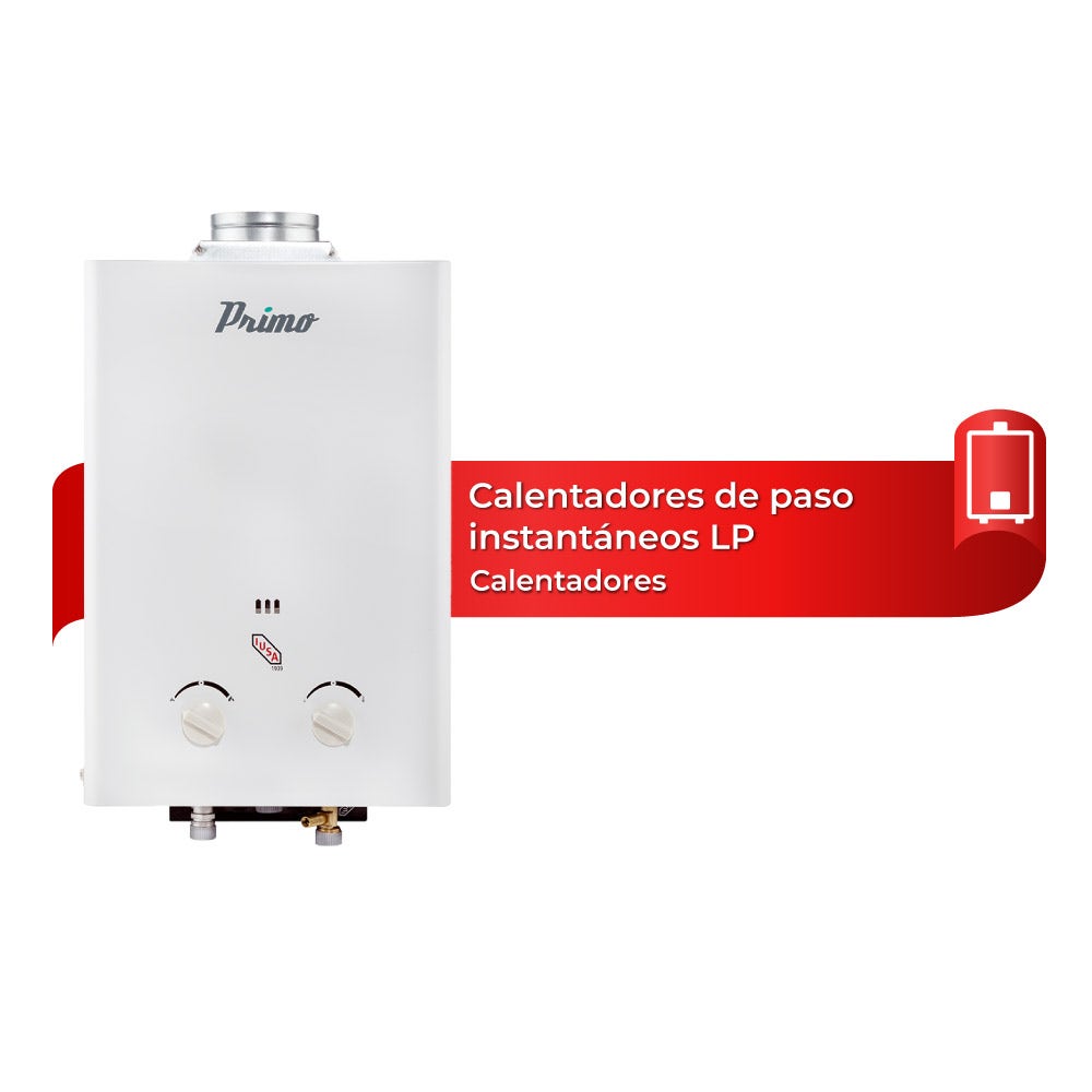 IUSA - Calentador de agua instantáneo 6 L/min Primo IUSA