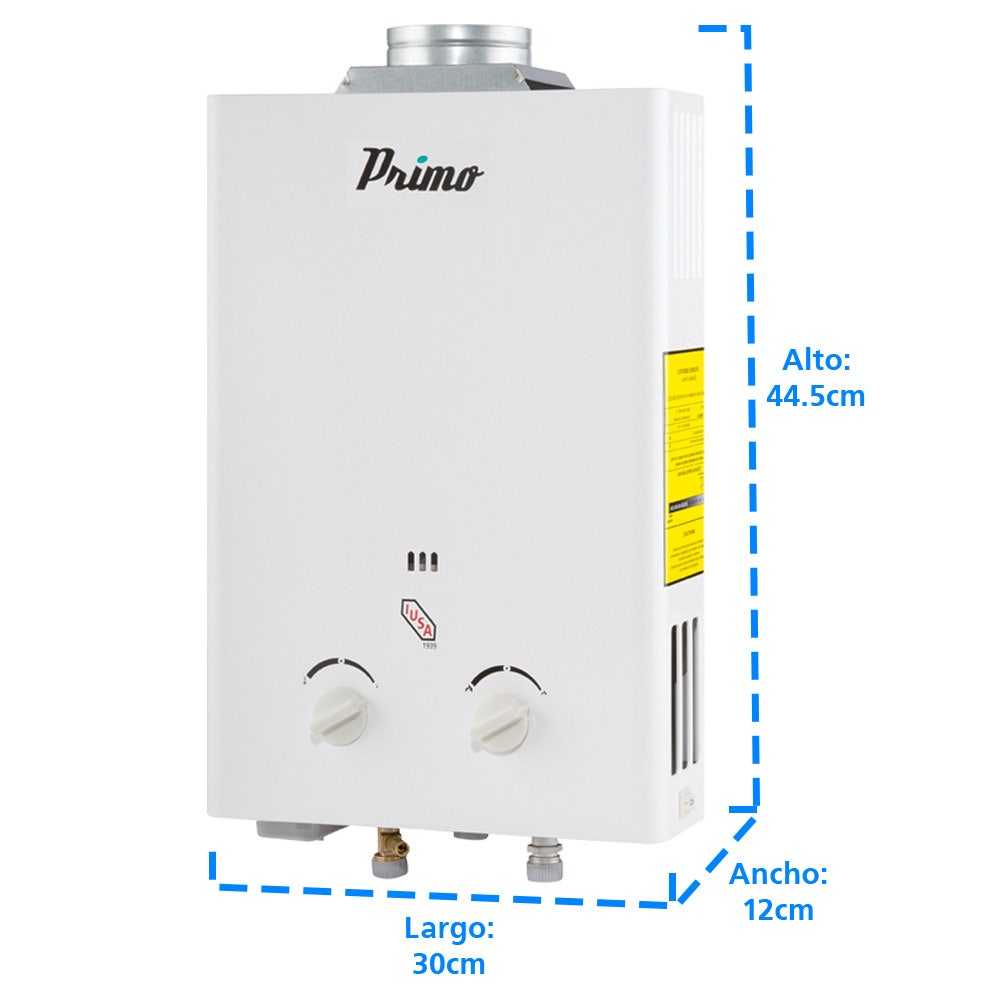 IUSA - Calentador de agua instantáneo 6 l/min primo iusa